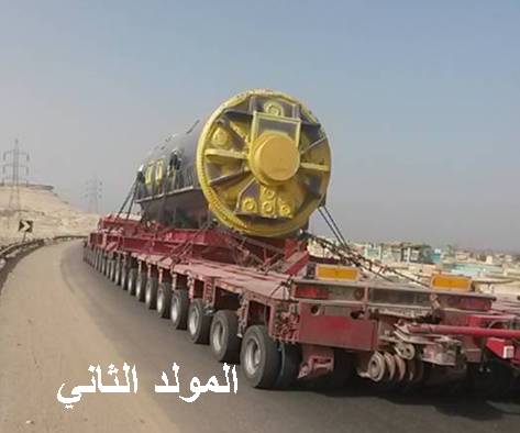 وصول مولد جديد ومحول لموقع بني سويف.....