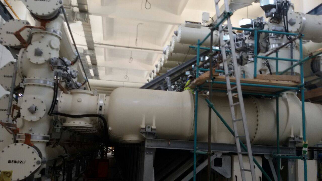 عملية خطوط الضغط العالى لمشروع بني سويف.....