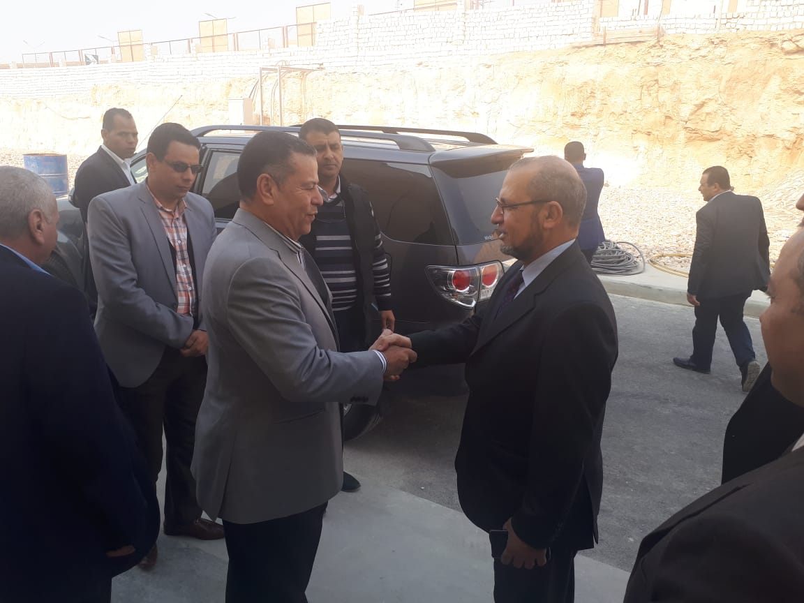 زيارة محافظ بني سويف لمحطة كهرباء بني سويف....